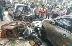 Kecelakaan di Jalan Soekarno-Hatta pada Rabu, 29 Juli 2026 mengakibatkan seorang pesepeda meninggal dunia. (Sumber: ayobandung.id | Foto: Gilang Fathu Ramadhan)