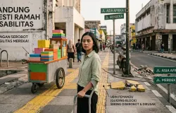 Ilustrasi kaum disabilitas di Kota Bandung (Sumber: Kreasi dengan Gemini | Foto: Sri Maryati)