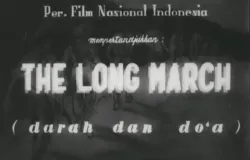 Judul film Darah dan Doa (1950). Film pertama yang diproduksi oleh orang Indonesia (Sumber: Wikipedia)