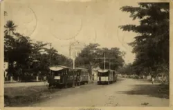 Tram Gondangdia di Batavia. (Sumber: KITLV)