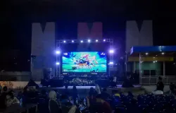 Suasana nonton bareng Piala Dunia 2026 di Taman Film, Kota Bandung (Sumber: Ayobandung.com | Foto: Ananda Muhammad Firdaus)