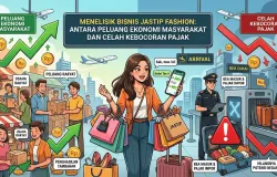 Ilustrasi jastip fashion. (Sumber: gemini.ai | Foto: gemini.ai)