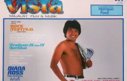 Pebulutangkis nasional Hastomo Arbi menghiasi sampul depan Majalah Vista edisi Juni 1985. (Sumber: Koleksi Majalah Vista milik Kin Sanubary)