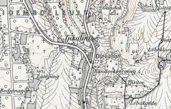 Toponim Cikalintu dalam Peta Topografi Lembar Bandoeng Tahun 1905 (diperbaiki dari peta tahun 1904). Dipetakan oleh Topographisch Bureau, Batavia. (Sumber: Peta koleksi KITLV Heritage)