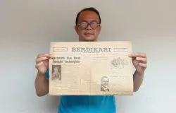 Surat kabar Berdikari terbitan Bandung, 28 November 1969, bertepatan dengan 18 Ramadan 1389 Hijriah (57 tahun silam). (Sumber: Dokumentasi Penulis)