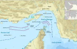 Selat Hormuz. (Sumber: Wikimedia Commons /Lisensi CC)