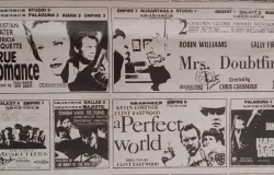 Daftar film yang tayang di bioskop-bioskop yang ada di Kota Bandung menjelang Lebaran tahun 1994. (Sumber: Dokumentasi Penulis)