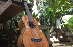 Gitar disebuah taman kecil. (Foto: Abah Omtris)