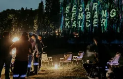 Kegiatan komunitas Sesar Lembang Kalcer yang mencoba menghubungkan mitigasi bencana dengan budaya dan keseharian warga Bandung. (Foto: Dok Sesar Lembang Kalcer)