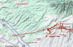Kampung Cipadakati di Desa Mekarjaya, Kecamatan Cikalong Wetan, Kabupaten Bandung. (Sumber: Peta: Google maps)