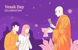 Hari Raya Waisak mengajarkan bahwa kebijaksanaan tidak lahir dari kehidupan yang serba cepat, melainkan dari kesabaran dalam menjalani setiap proses kehidupan. (Sumber: Freepik)