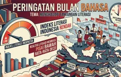 Bulan Bahasa dan Literasi. (Sumber: GeminiAI)