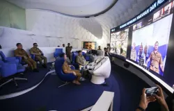 Ruang utama Bandung Command Center (BCC). (Sumber: sumber: Bandung.go.id)