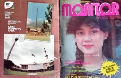 Majalah Monitor edisi Oktober 1983, majalah hiburan dan keluarga dengan sampul mojang Bandung, Reita Soebita. (Foto: Kin Sanubary)