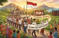 Relasi Santri dengan Indonesia (Sumber: GeminiAI)