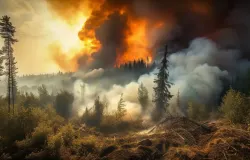 Ilustrasi Kebakaran Hutan dan Lahan (Sumber: Freepik)