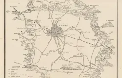 Hoogvlakte van Bandoeng autowegenkaart, D E 29,1. Bandoeng: HOVIC, ca. 1920 (Peta jalan Dataran Tinggi Bandung, D E 29.1. Bandung: HOVIC, ca. 1920). (Sumber: Digital Collections Universteit Leiden | Foto: Anonim)