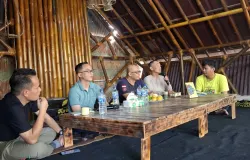 Bedah Buku "Prajurit Yang Tenggelam" Warga Binaan Pemasyarakatan (WBP) Lapas Kelas II B Majalengka. (Foto: Ayu Maimun)