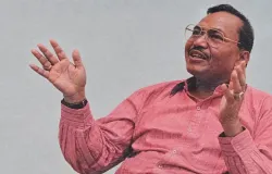 H. Ahmad Sutisna alias Wa Kepoh, maestro dongeng Sunda dan salah satu tokoh penting dalam dunia penyiaran radio di Jawa Barat. (Sumber: Tabloid Nova, September 1996.)
