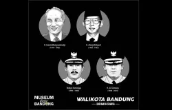 Walikota dari masa ke masa : R. Husein Wangsaatmadja (1976 - 1983), H. Ateng Wahyudi (1983 - 1993), Wahyu Hamidjaja (1983 - 1998), Aa Tarmana (1998 - 2003). (Sumber: Instagram | Foto: Musium Kota Bandung)