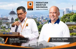 Ilustrasi Ketua PII  Cabang Bandung, Gunta Akhiri dan Ketum PII Pusat, Ilham Akbar Habibie (Sumber: dikreasi dengan chatgpt | Foto: Totok Siswantara)