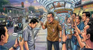 Ilustrasi pejabat memarahi bawahan (Sumber: Dokumentasi pribadi | Foto: AI Gemini)