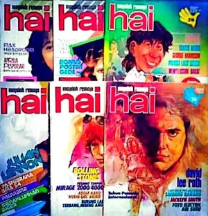 Majalah Remaja Hai era 1980–1990-an Majalah Hai era 1980–1990-an, bacaan populer yang lekat dengan kehidupan remaja dan menjadi bagian dari kenangan sebuah generasi.