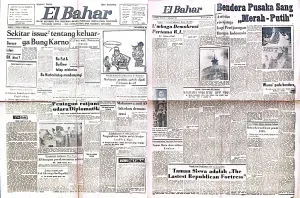 Suratkabar El Bahar, salah satu surat kabar yang dikenal kritis dan cukup disegani pada masanya. (Koleksi: Kin Sanubary)