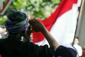 Pada sebuah acara peringatan Hari Kemerdekaan di Gedung Indonesia Menggugat. (Foto: Dokumen pribadi)