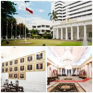 Ilustrasi Gedung Pancasila terkait dengan hari jadi Kementerian Luar Negeri, 19 Agustus (Sumber: galeri kemlu.go.id)