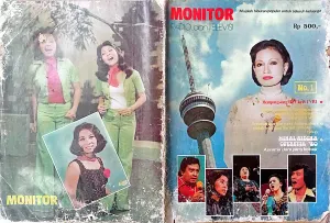 Majalah Monitor edisi perdana, Agustus 1980, menjadi salah satu bacaan panduan bagi penonton dan pemirsa TVRI untuk mengetahui beragam acara televisi yang ditayangkan pada masa itu. (Sumber: Koleksi Kin Sanubary)