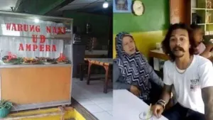 Warung nasi Bi Yayah. Ya, yang kedua, warung nasi milik Yuli Yumiati atau yang memerankan tokoh Bi Yayah di sinetron “Preman Pensiun” ikut terkenal seiring popularitas sinetron ini. (Sumber: Facebook)