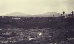 Potret Gunung Burangrang dan Gunung Tangkubanparahu tahun 1921. (Sumber: KITLV)