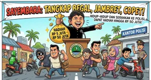 Ilustrasi sayembara tangkap begal. (Sumber: Arsip pribadi | Foto: AI Gemini)