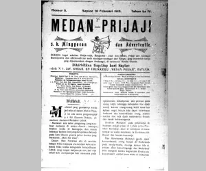 Koran "Medan Prijaji" 1910. (Sumber: Istimewa)