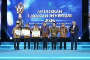 Penghargaan Nasional Layanan Investasi 2026 untuk  kota Bandung (Sumber: dok bandung.go.id)