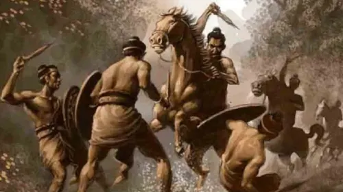 Ilustrasi Pasunda Bubat. (Sumber: Wikimedia commons)