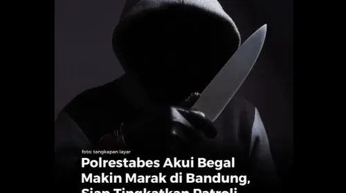 Begal makin marak di Bandung. (Sumber: Ayobandung.com)