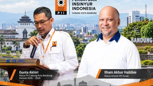 Ilustrasi Ketua PII  Cabang Bandung, Gunta Akhiri dan Ketum PII Pusat, Ilham Akbar Habibie (Sumber: dikreasi dengan chatgpt | Foto: Totok Siswantara)