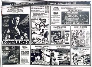 Film-film yang diputar di bioskop-bioskop Bandung di bulan Ramadhan 1986. (Sumber: koran MANDALA Bandung | Foto: Dokumentasi Penulis)
